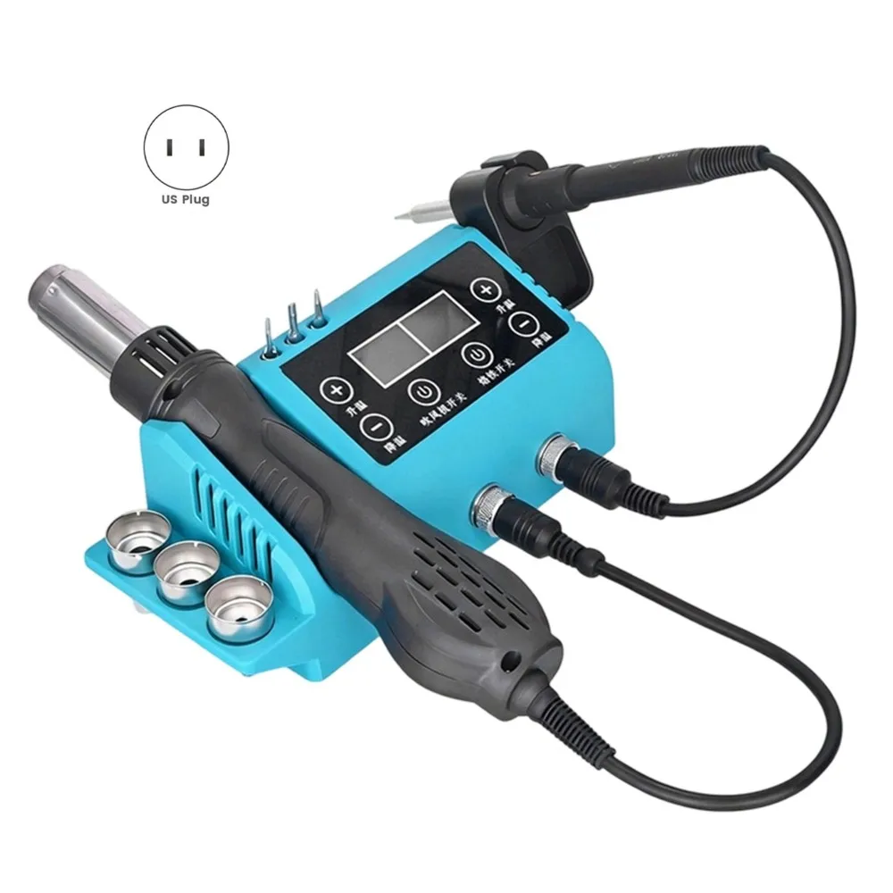 USER FRIENDLY-Soldering Iron Stand, 8898 Portable SMD Rework Station Soldering Station For Versatile Electronics Repair U.S US