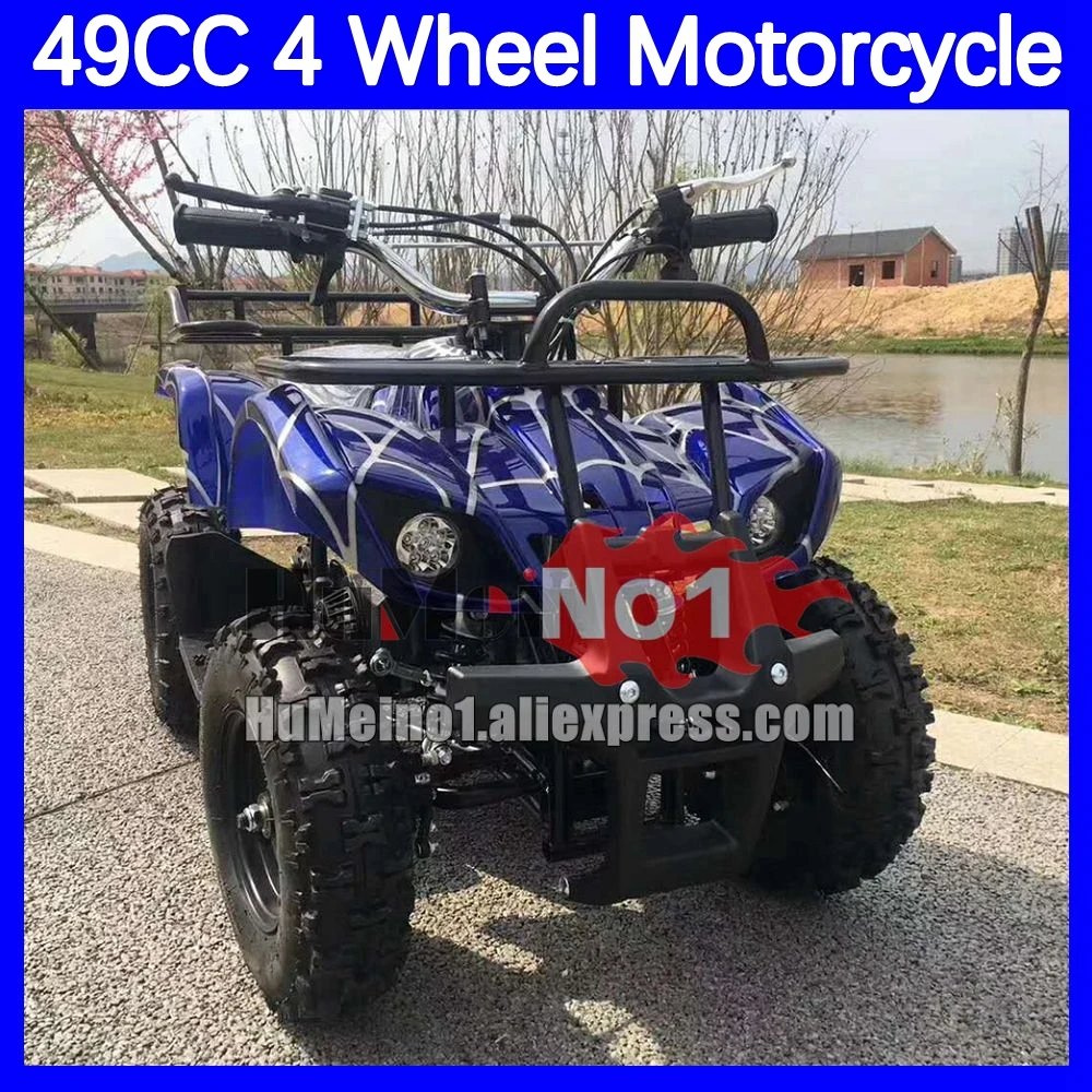 49CC ATV Cildren All-terrain Four-wheel Beach Buggy Balance Axle ATVS Cheap Amusement Rides ATV Kids Motorcycle Racing Motorbike