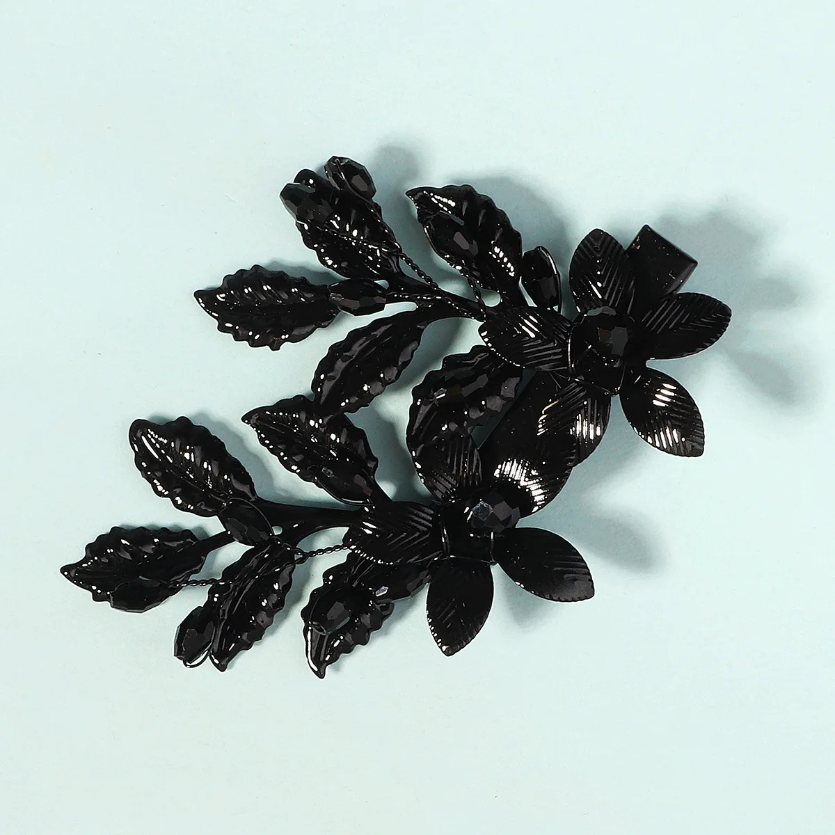 Black Flower Hairpins Happy Halloween Hairclips Women Girls Party Hair Jewelry Accessories Floral Headpieces Jewelry Gifts