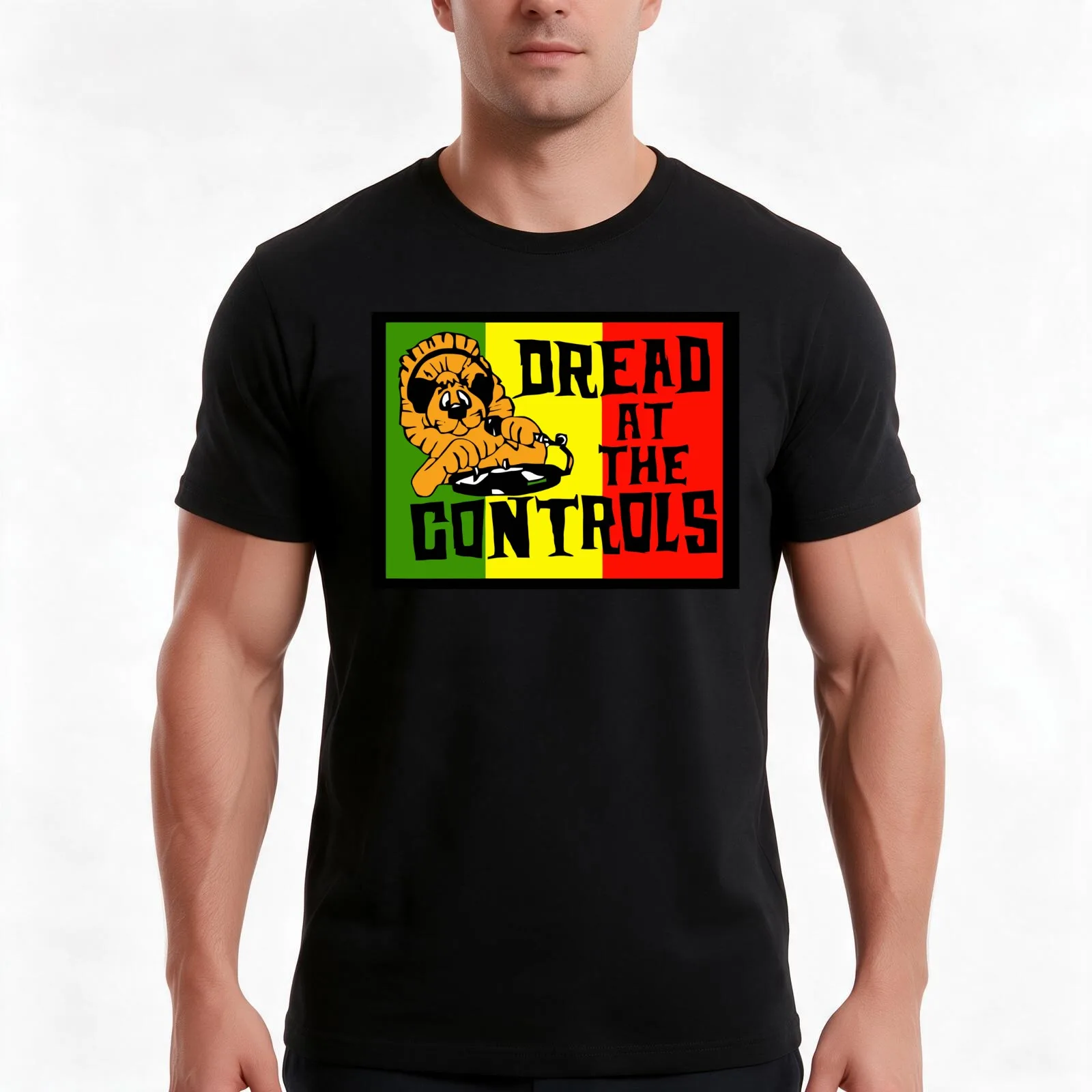 Dread at the controls T-Shirt, Summer Casual Cotton Tee, Oversized Streetwear Tops, Vintage Graphic Print, Unisex Men Women