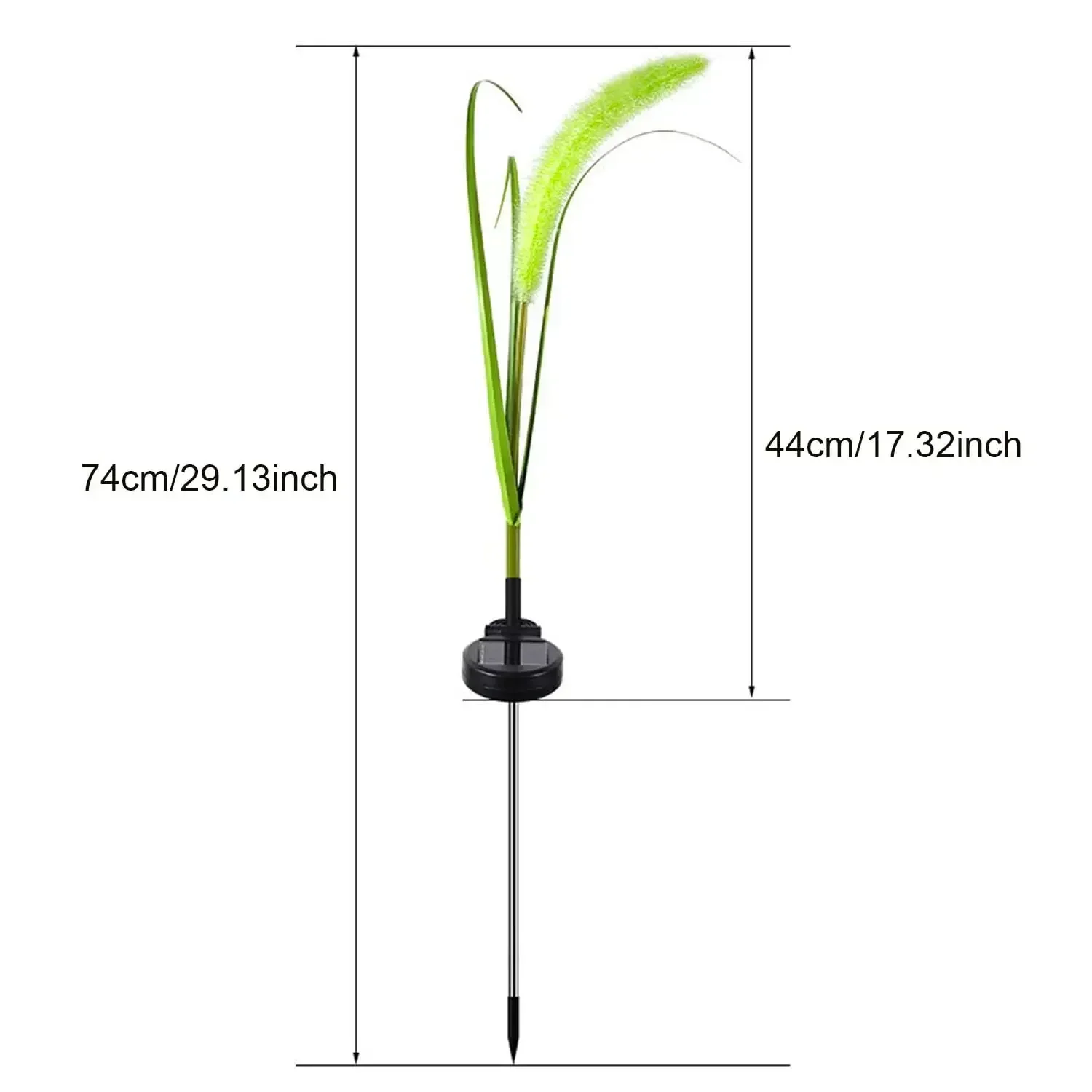 Setaria Viridis Garden Lawn Light Solar Powered LED Simulated Flower Outdoor Lamp Waterproof Decoration Courtyard Ground Lights