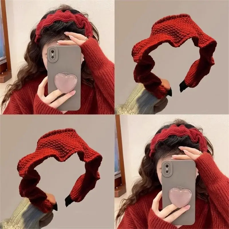 

Sweet Floral Headband Wide Knit hairband Vintage Designer Original Women Hair Accessories