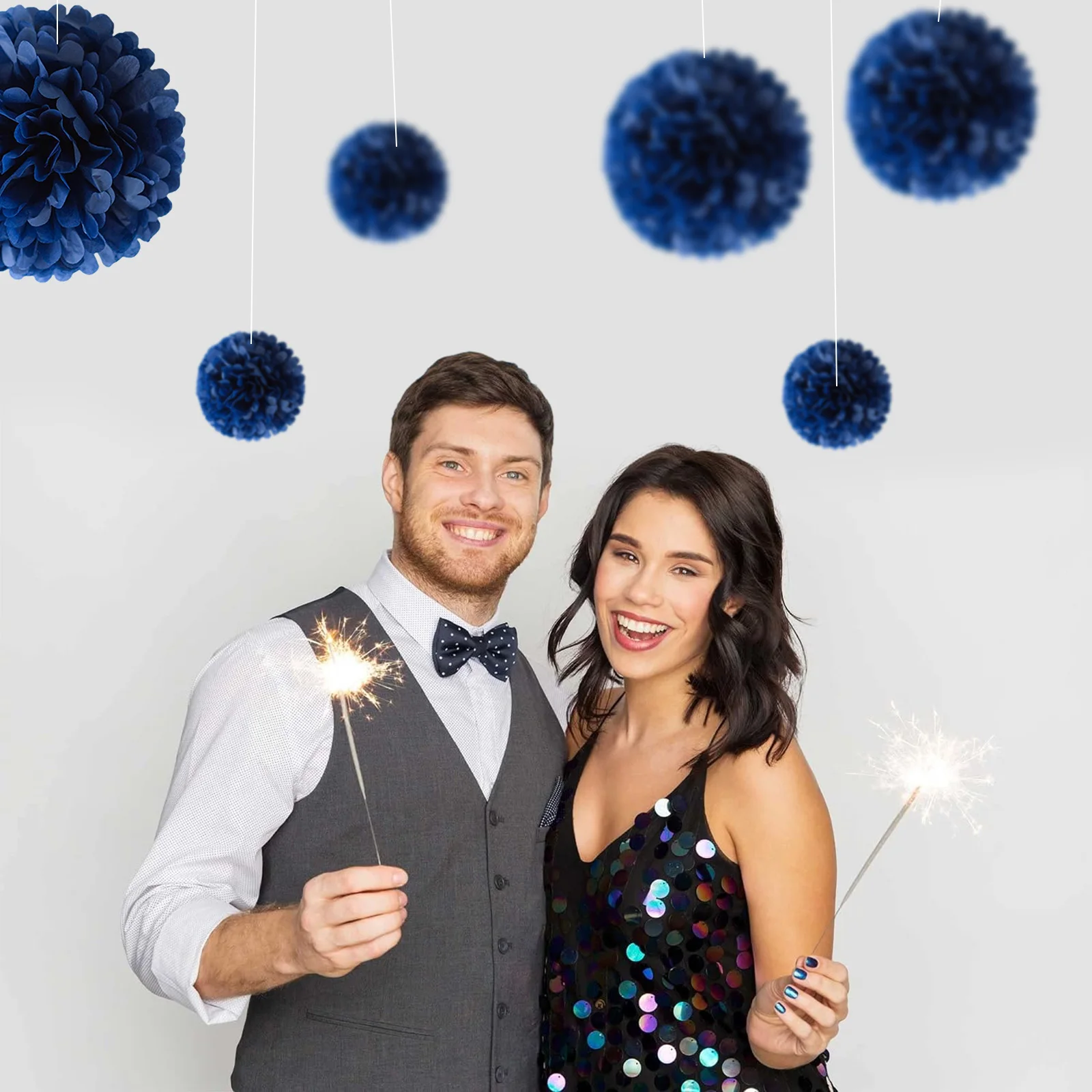 1 шт./комплект, подвесные бумажные цветы, 7,8 дюйма