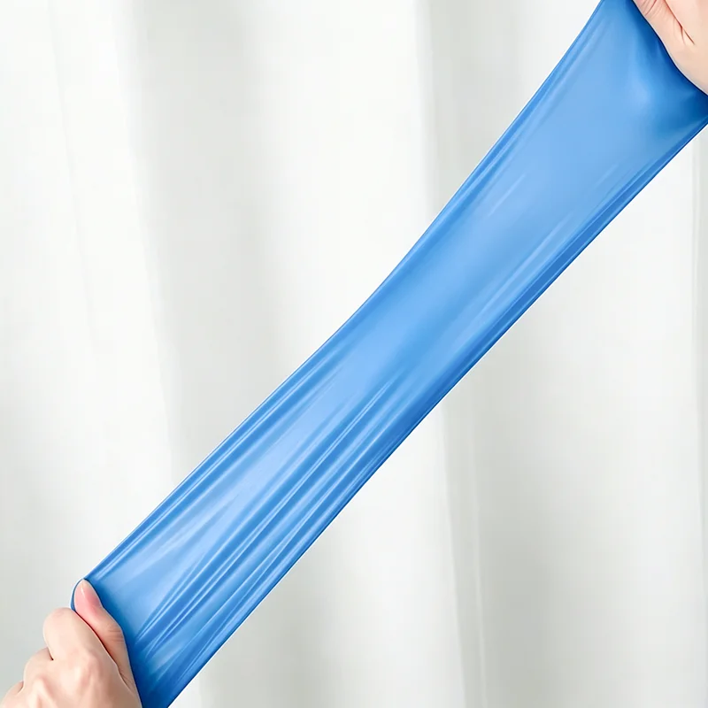 10/20/50/100 disposable blue pure nitrile gloves, 11.4-inch extended and durable, for everyday cleaning and food handling