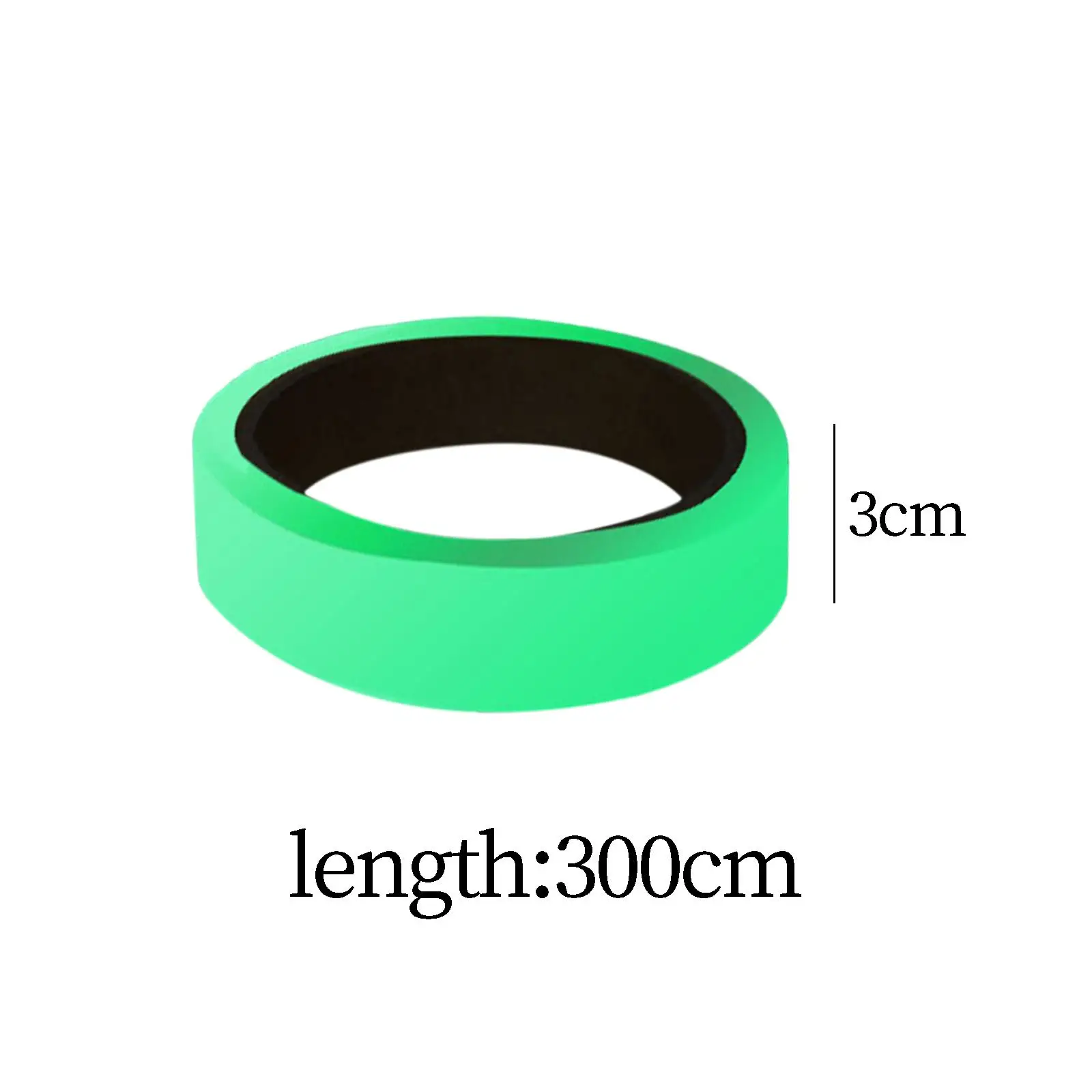 Glow in The Dark Tape Set - Bright Green 8ft Luminous Strip for