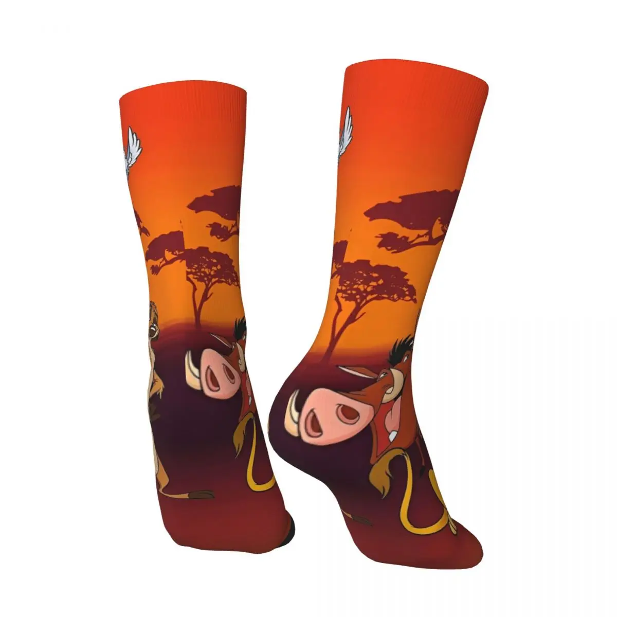 Simba Lion King Socks Funny Stockings Autumn Anti Skid Unisex Men Socks Medium Soft Pattern Outdoor Socks