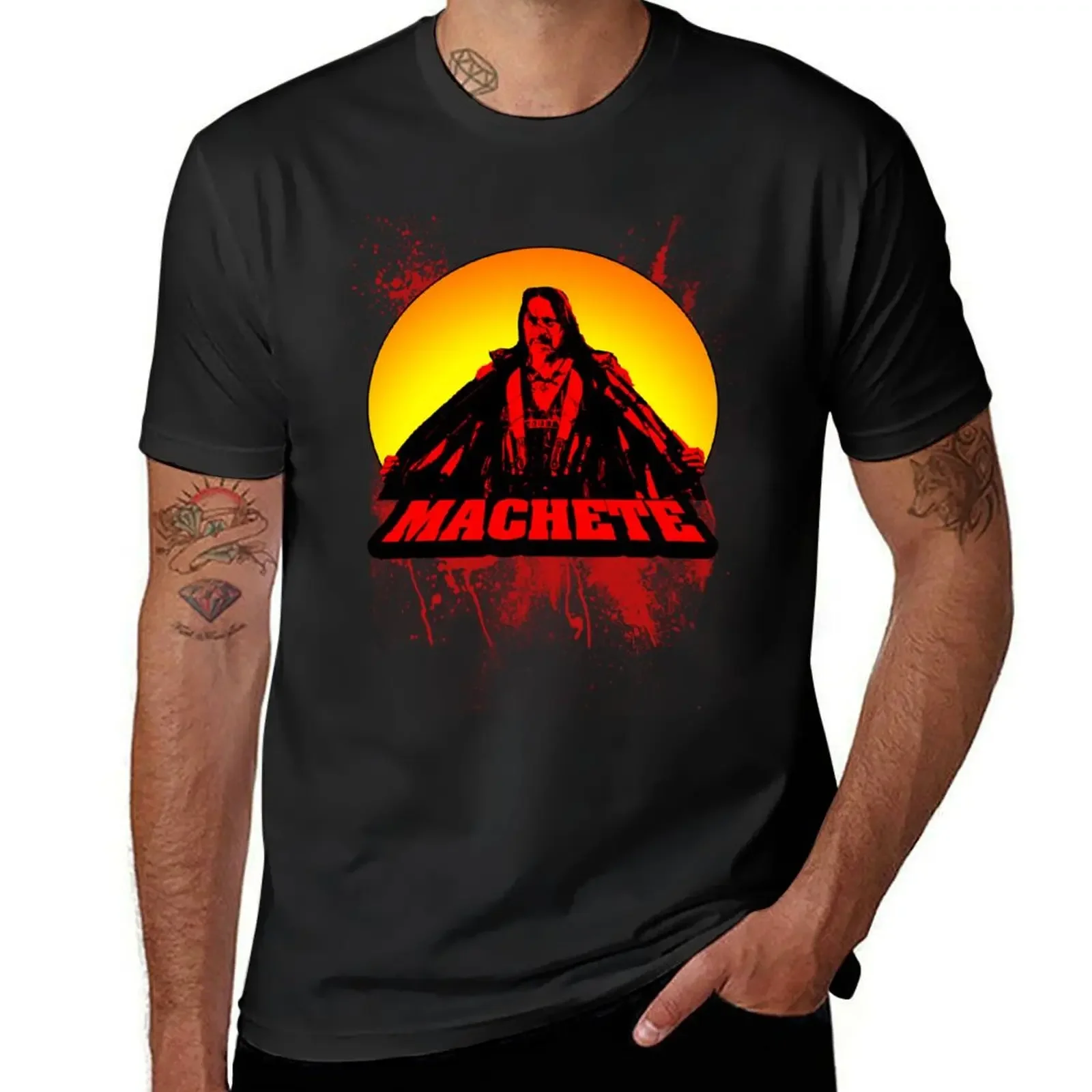 Machete T-Shirt anime clothes animal prinfor boys oversizeds plus sizes t shirts for men