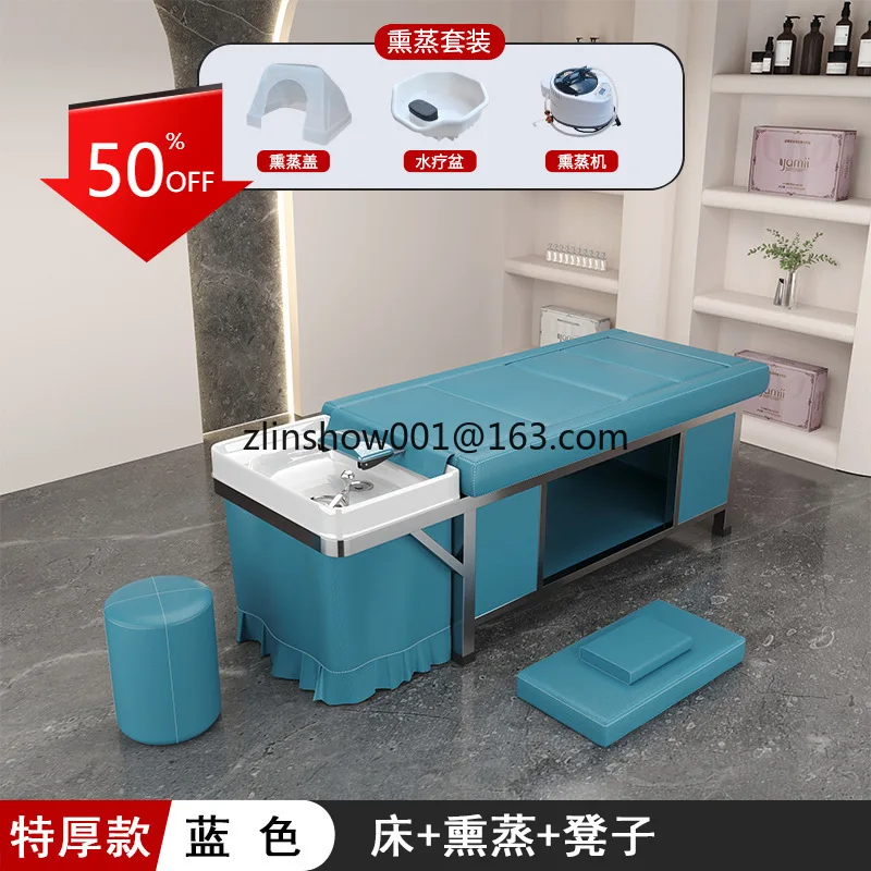 

Head Therapy Shampoo Chair Water Storage Type No Need to Connect the Downcomer with Water Tank with Water Heater