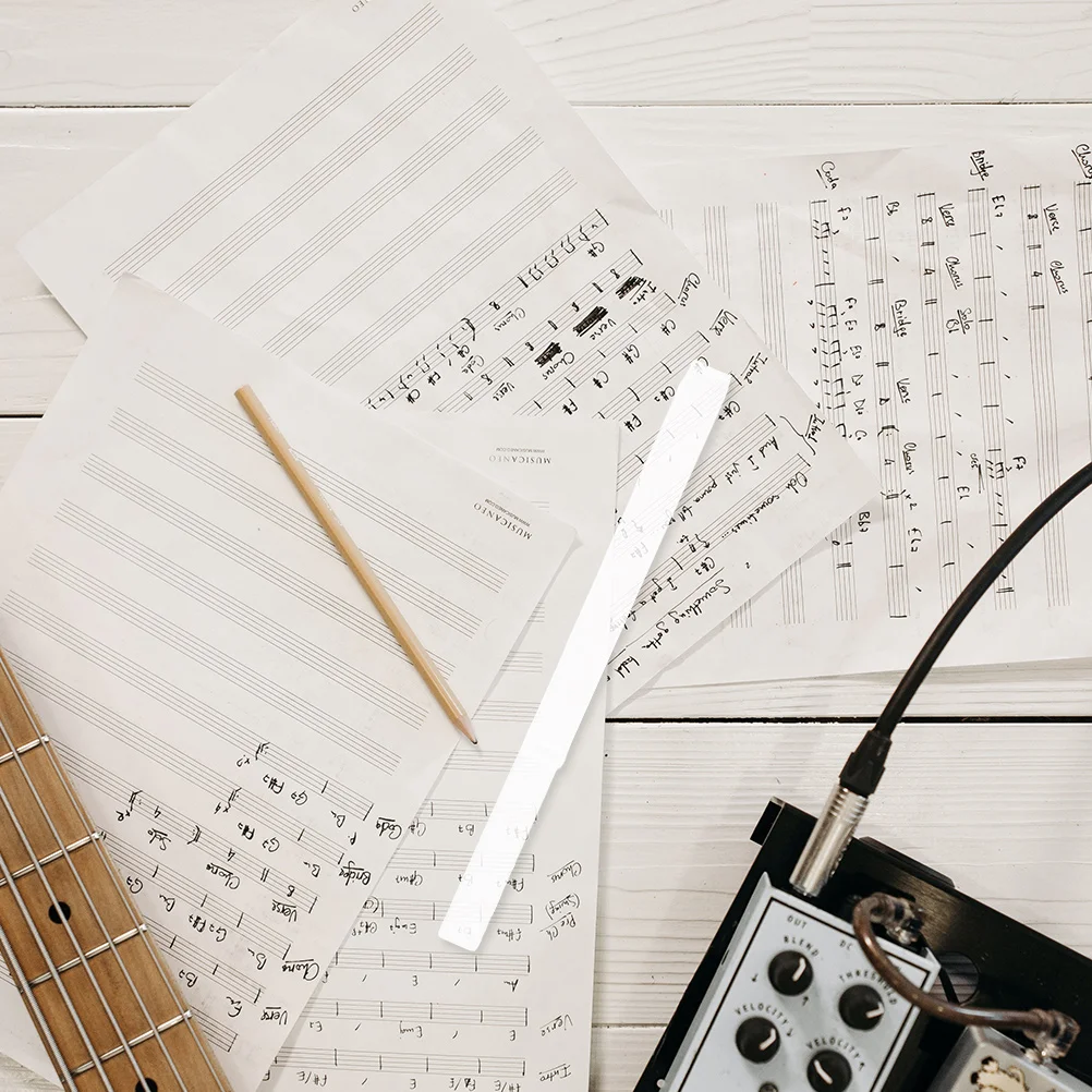 

2 Pcs Sheet Music Clip Book for Reading Acrylic Practical Memo Score Note Clamp