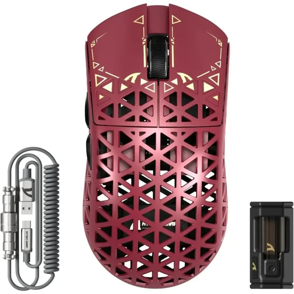 

ATTACK SHARK R5 Gaming Mouse Ultra 8K Wireless, Tri-Mode, PAW3950 (42K DPI)-Esports Focused Wireless Mouse