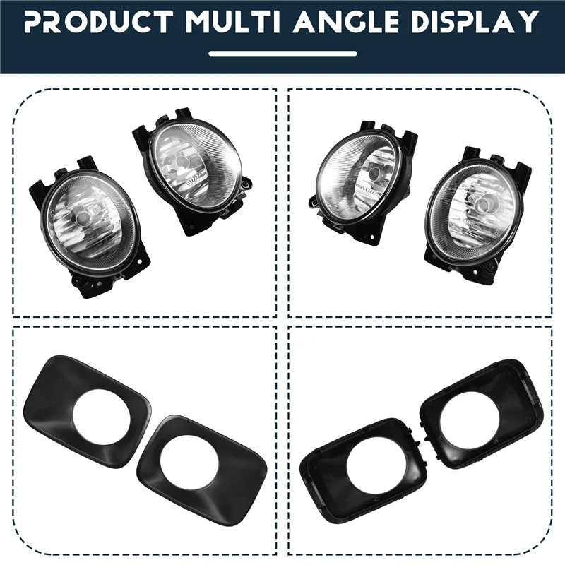 

Car For Honda Pilot 2009-2015 1 Set Front Fog Light Assembly With Halogen Bulbs H11 Harness Switch Upgrade Kit