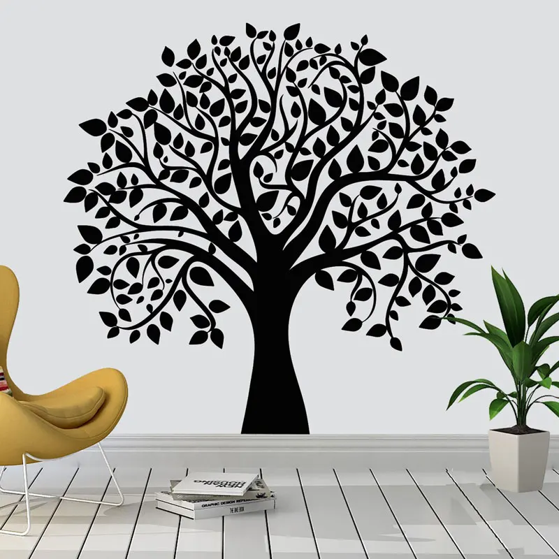 

Plant Treen Wall Sticker Vinyl Art Home Decor Living Room Bedroom Tree of Life Decals Removable Leaves Murals Wallpaper G067