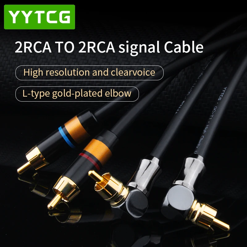 Kabel RCA 2RCA do 2 RCA z męskiego na męskie pozłacane kabel Audio RCA 1M 2M 3M 5M 1.5M 0.5M 0.75M do kina domowego TV DVD wzmacniacz