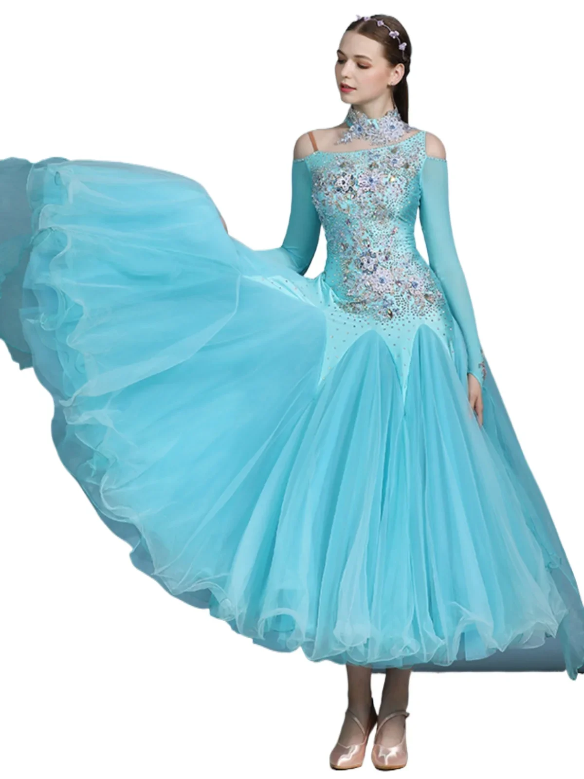 

2025 Modern Dance Dress Dress National Standard Dance Costume Performance Costume Competition Dress