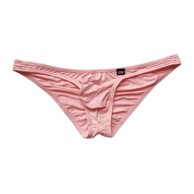 Men's Modal Briefs Ultra-Thin Breathable Ruched Hip Lift 3D Form-Fitting Bulge Enhancing Comfortable Underwear Fashion Sexy