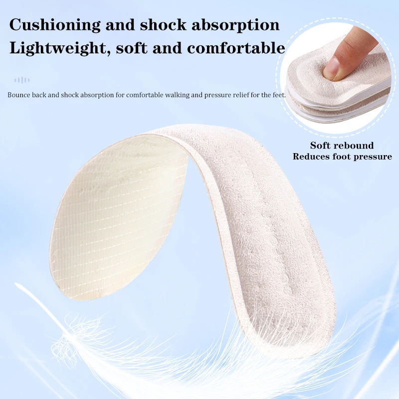 Sandals Insoles Women High-heel Insoles Self-adhesive Anti-slip Breathable Sweat Shoes Pads Stickers Soft Cushion Sole Inserts