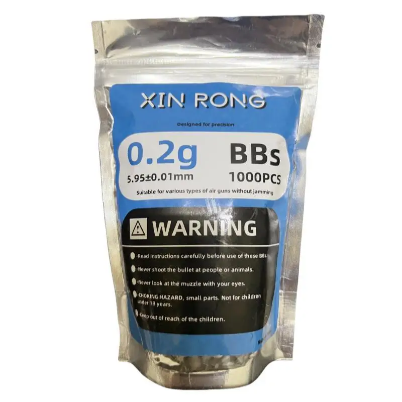 1000 라운드 Airsoft Paintball 5.95mm BBs 총알 0.2g/0.25g 스트라이크 볼 전술 에어건 슈팅 장난감 용 고품질 BB 공
