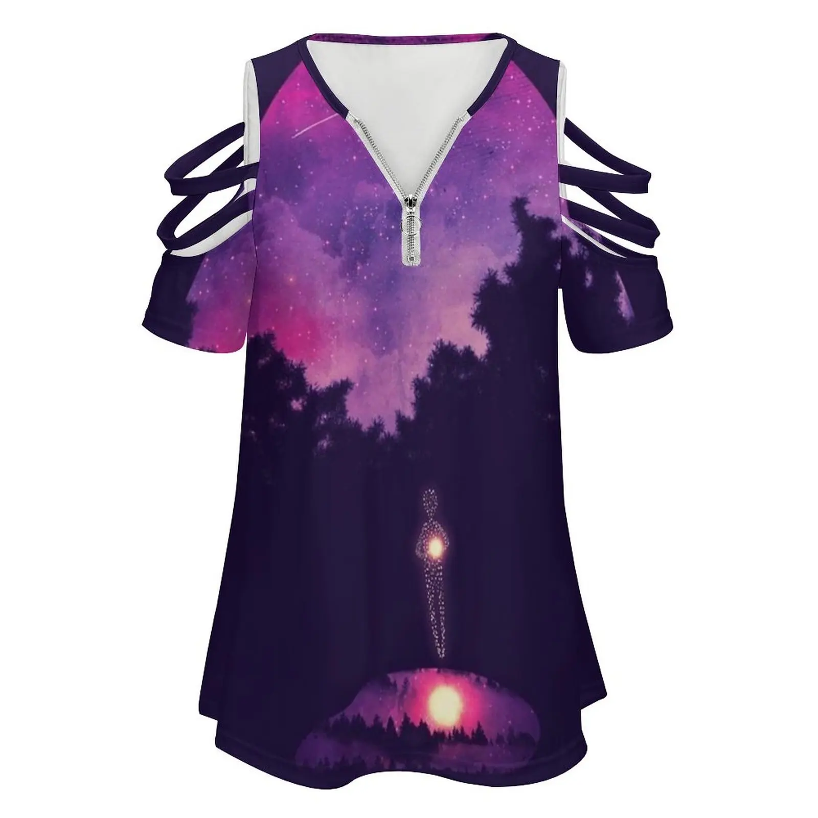 Little Lights Woman's T-Shirt Spring And Summer Printed T Shirts Various styles T-shirts Stars Star Dust Lights Soul Fantasy