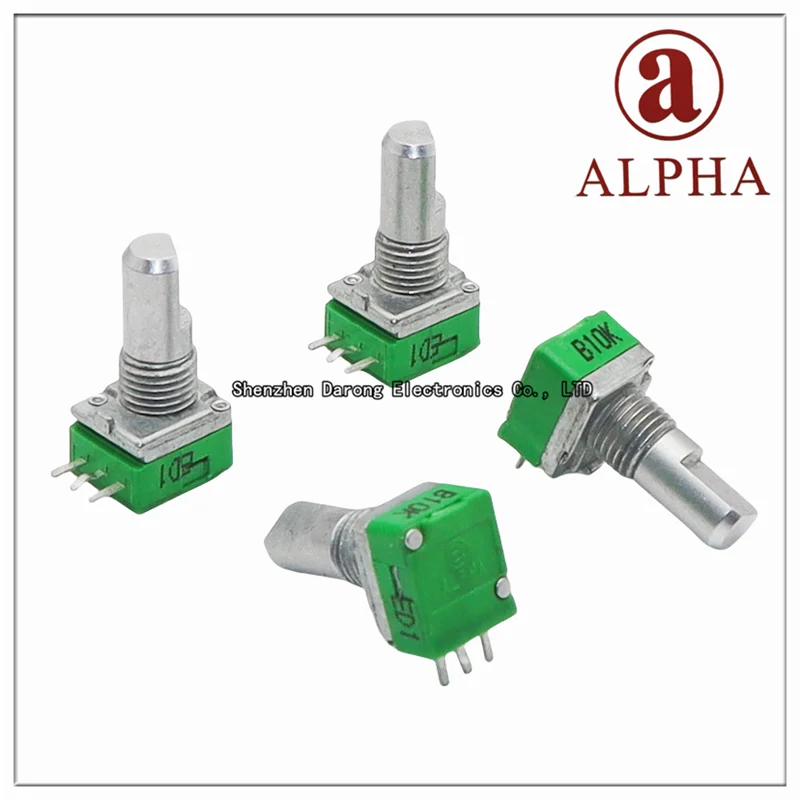 Taiwan aihua ALPHA ALPHA precise RD901F - 20 to 15 kf/B10K/B20K B50K/B100K 15 half shaft horizontal single volume potentiometer