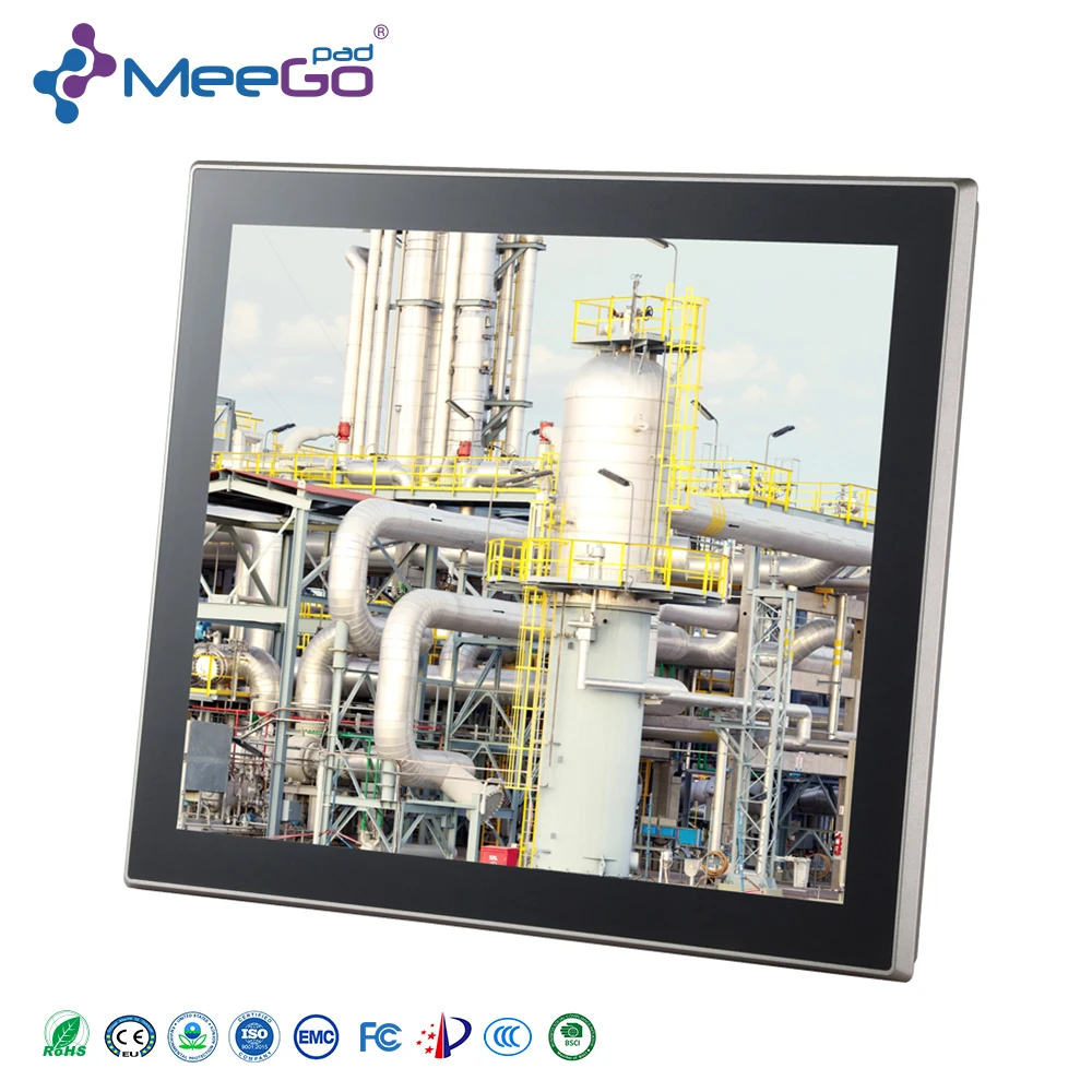 J6412 J4125 N100 N150 I5 I7 Rugged  19 Inch AIO Ip65 Waterproof Touch Screen Monitor Embedded Industrial HMI Tablet PC PC