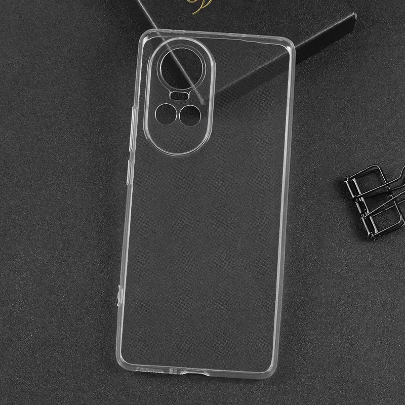 Simple Slim Soft TPU Transaprent Clear Phone Case On For OPPO Reno10 Pro Reno 10 Pro 5G Cover