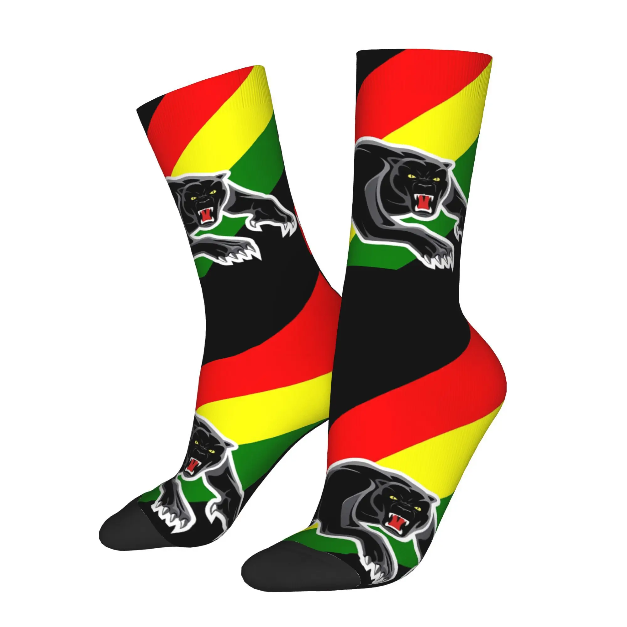 

Happy Funny Men's Socks Leopard Pattern Vintage Harajuku Hip Hop Novelty Crew Sock Gift Pattern Printed