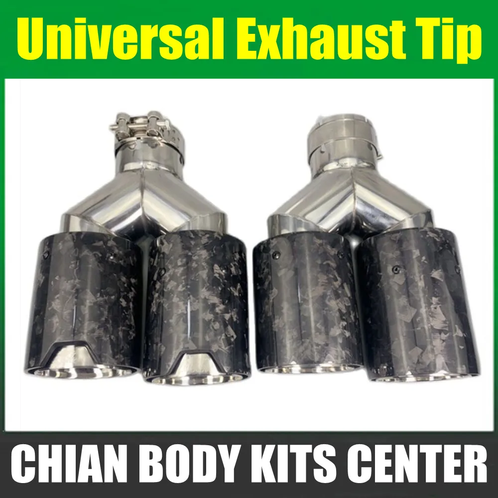 

genuine M performance exhaust tips dual forged carbon fiber Y type of modifly car muffler pipe tailtip for BMW Serie