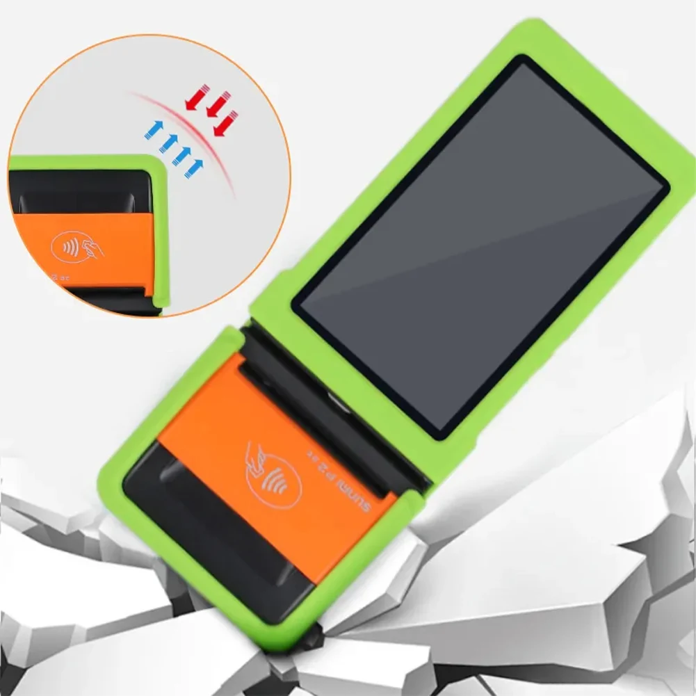 Soft silicone case anti-fall Protective cover for Sunmi P2 SE T6820