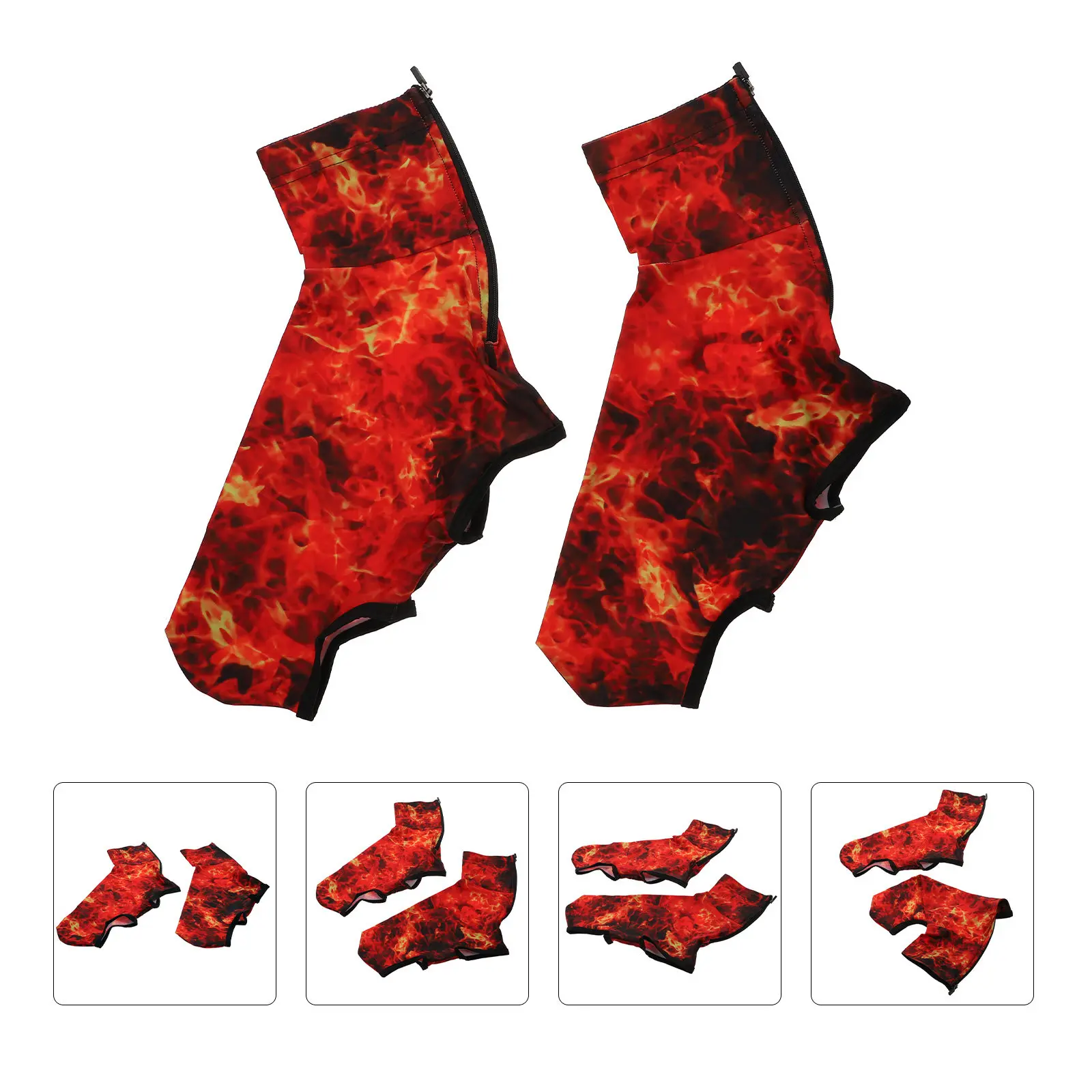 

2Pcs Cycling Shoe Covers Windproof Thermal Warm Overshoes Anti-Slip Sand-Proof Bike Overshoes for Road Mountain Shoes