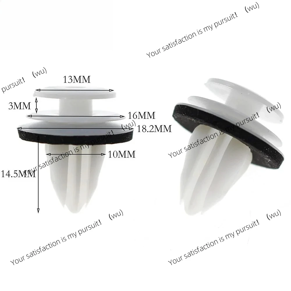 

100PCS Plastic Car Door Panel Fastener Clips Fastener Rivet Bumper Clips Retainer Universal Screw Clips Car Accessories