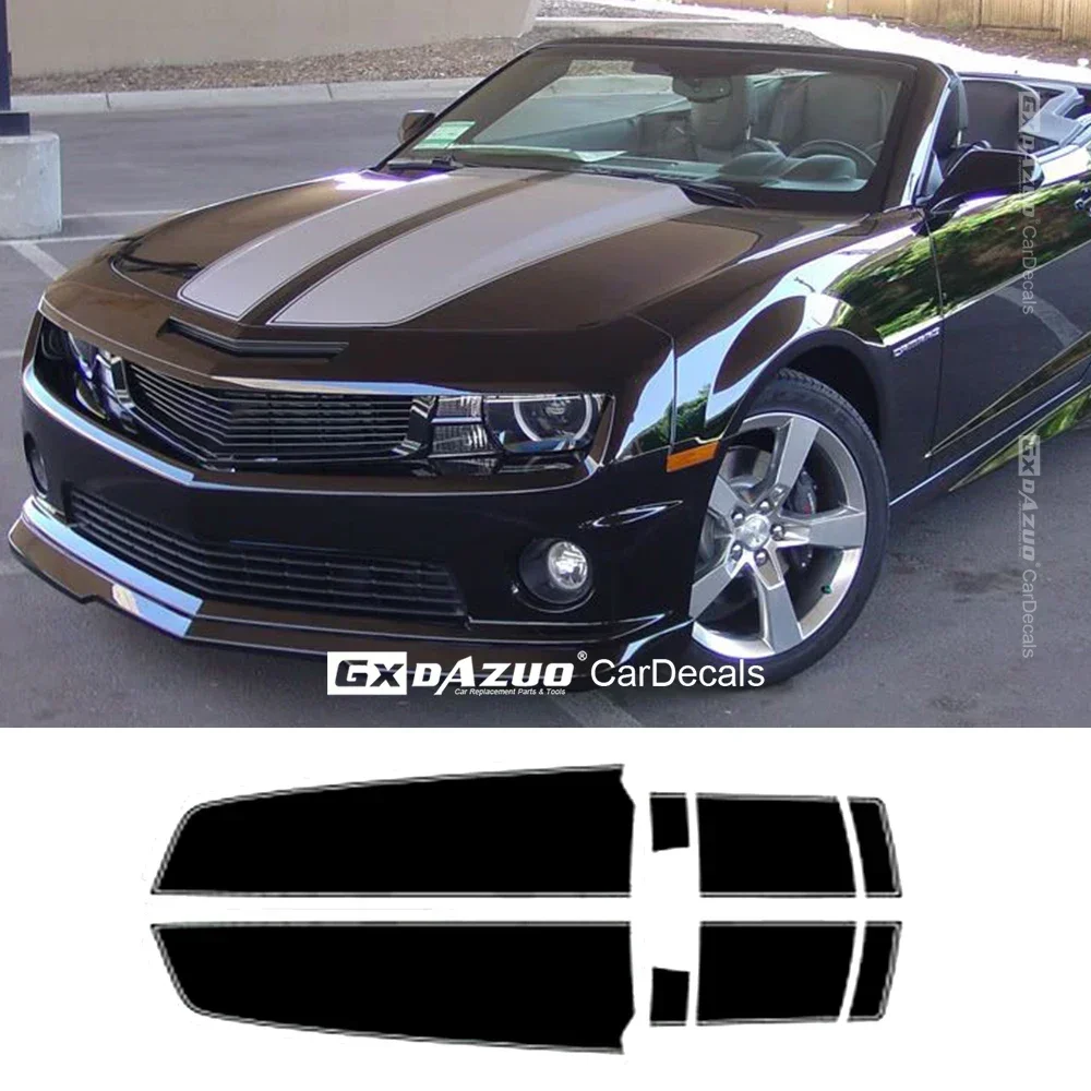 

2010-2013 For Chevy Camaro Racing Stripes R-SPORT OE CONVERTIBLE Pro Decals Trunk Optional Spoiler Rear Bumper