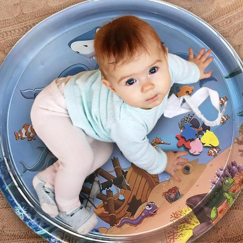 Esterilla sensorial de agua para niño y niña, tapete plegable de PVC de 100cm, Centro de Actividades divertido portátil