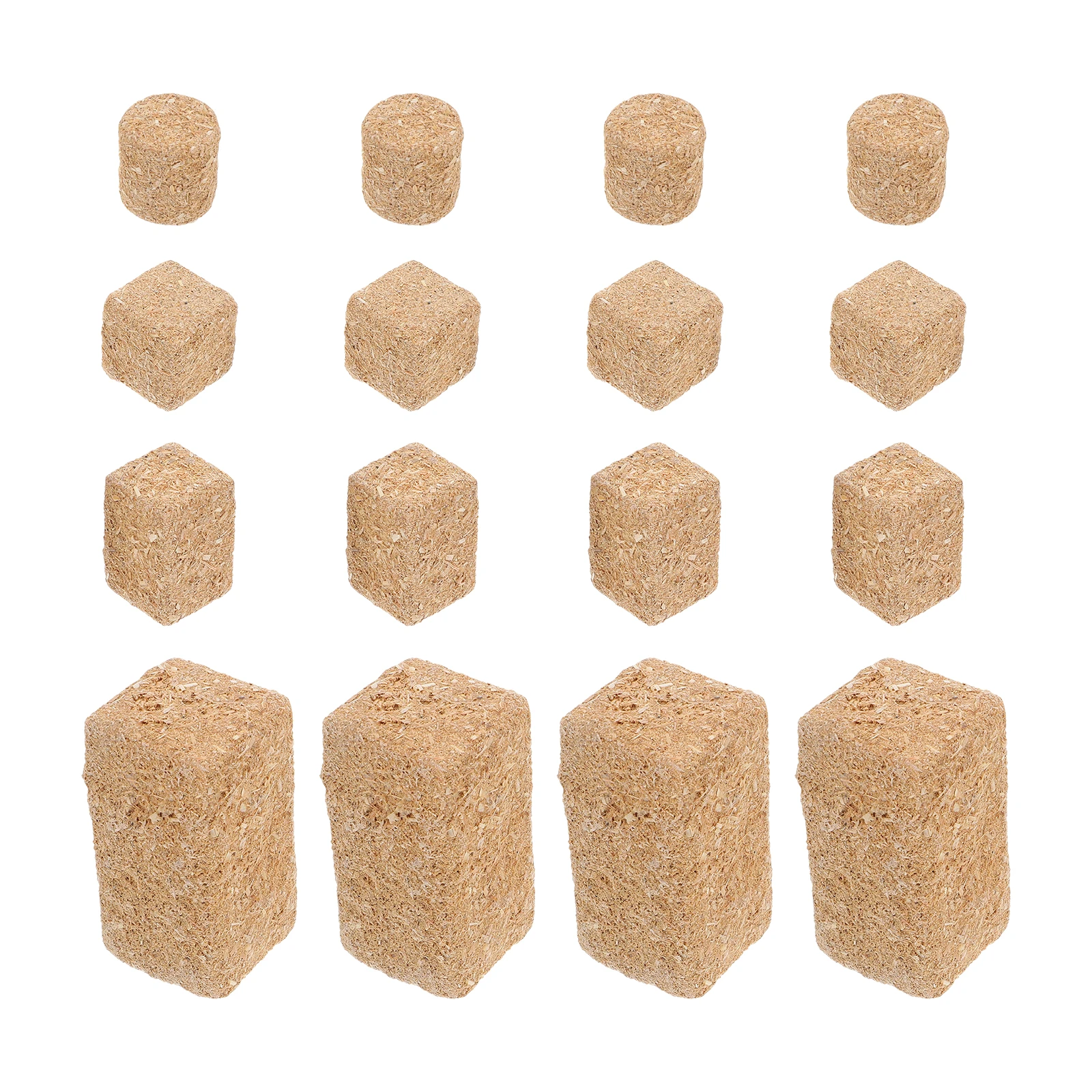 

4 Sets Miniature Hay Pile Bales Toy Farm Animal Party Decorations Faux for Birthday Supplies