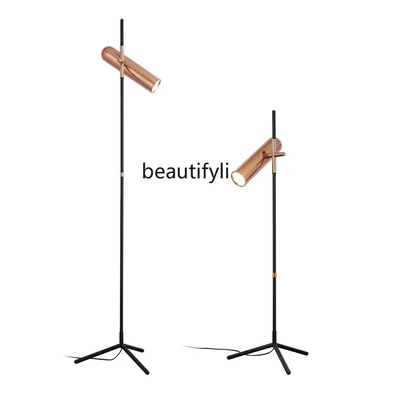 1zNordic غرفة المعيشة الإبداعية الحد الأدنى الحديثة السرير غرفة نوم ترايبود الحد الأدنى الدنماركية مخطط نموذج غرفة مصباح أرضي