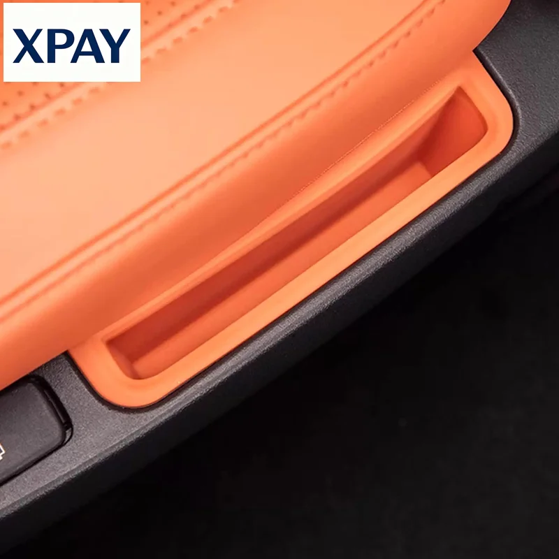 

For Lynk&Co 900 2025-2026 Rear Seat Inner Handle Storage Box Silicone Car Storage Box Automobile Modification Supplies