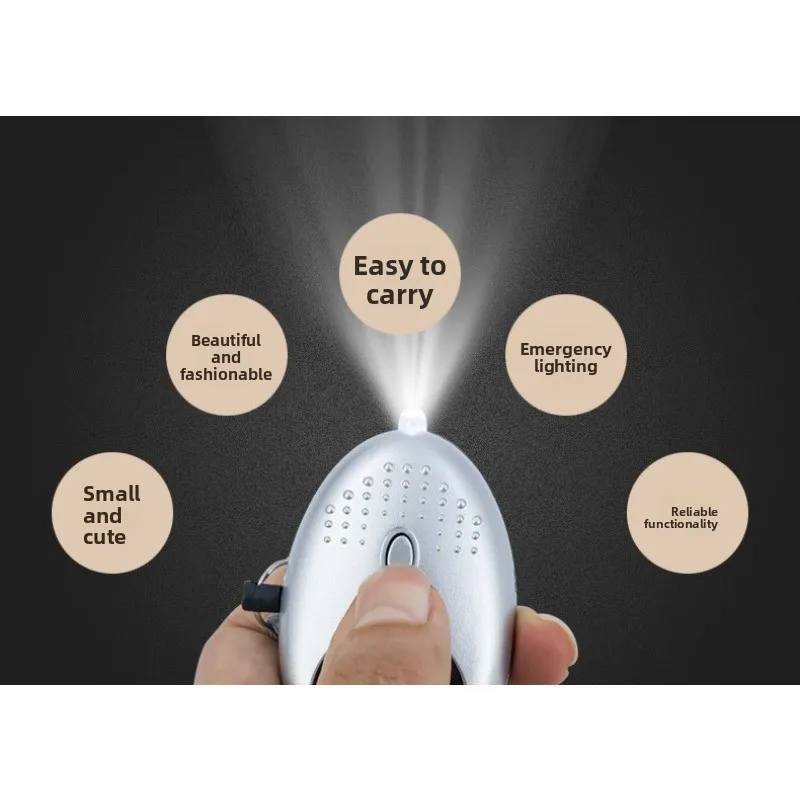 المرأة إنذار شخصي المفاتيح زر الطوارئ مع 130dB صفارة الإنذار للأطفال المسنين مكافحة هجوم جهاز السلامة إنذار شخصي الجرس