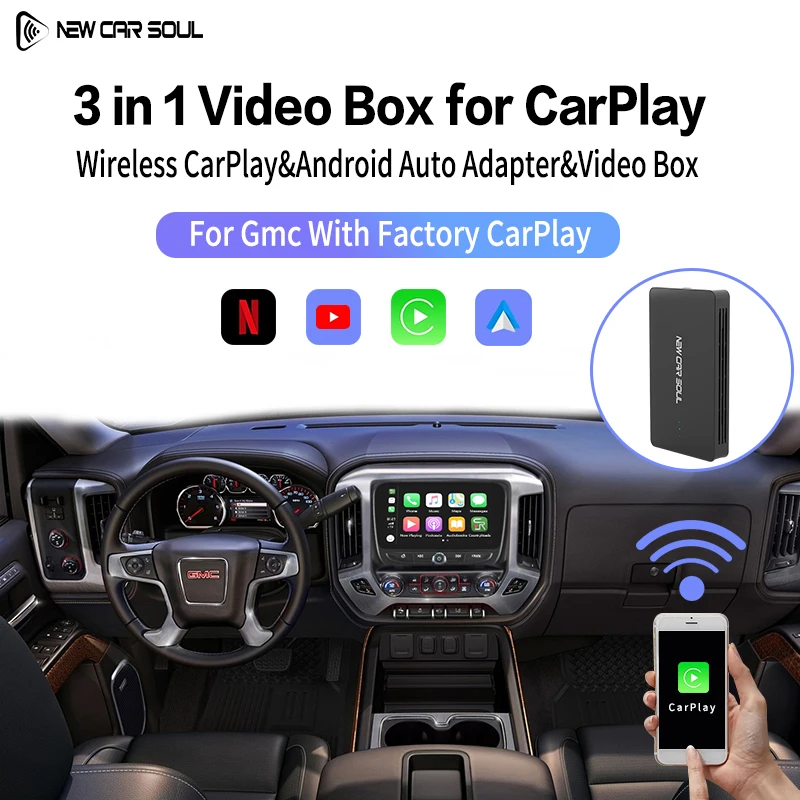 

Mini Carplay Wireless Multimedia Box for Toyota Mazda Nissan Camry Suzuki Subaru Citroen Audi Android Auto IOS15 Spotify BT