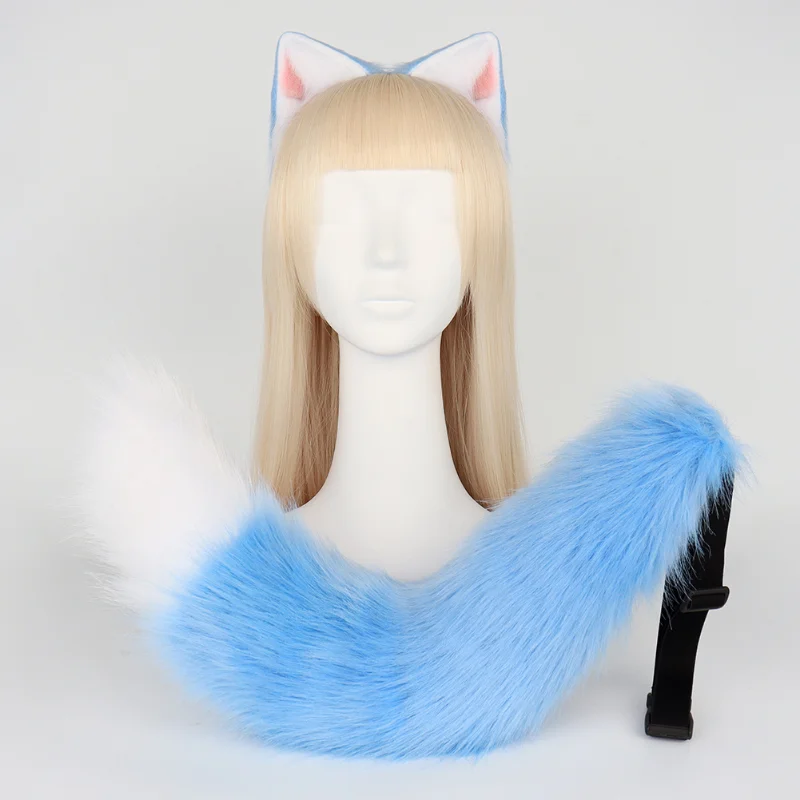 Costume Cosplay queue de renard pour fille, bande de sauna Kawaii, oreilles de renard trempées, accessoires pour cheveux pouvez-vous aru JK, accessoires de fête d'Halloween