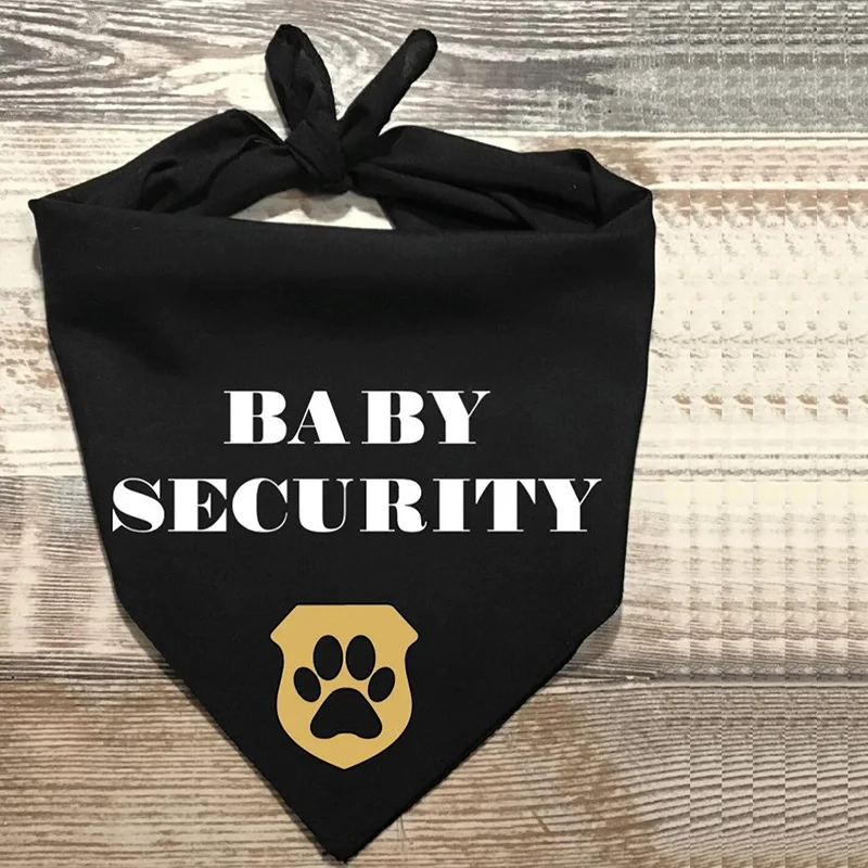 Baby Security pet Dog Bandana Over The Collar Scarf baby shower Pregnancy Announcement mommy to be decoration gift Photo props