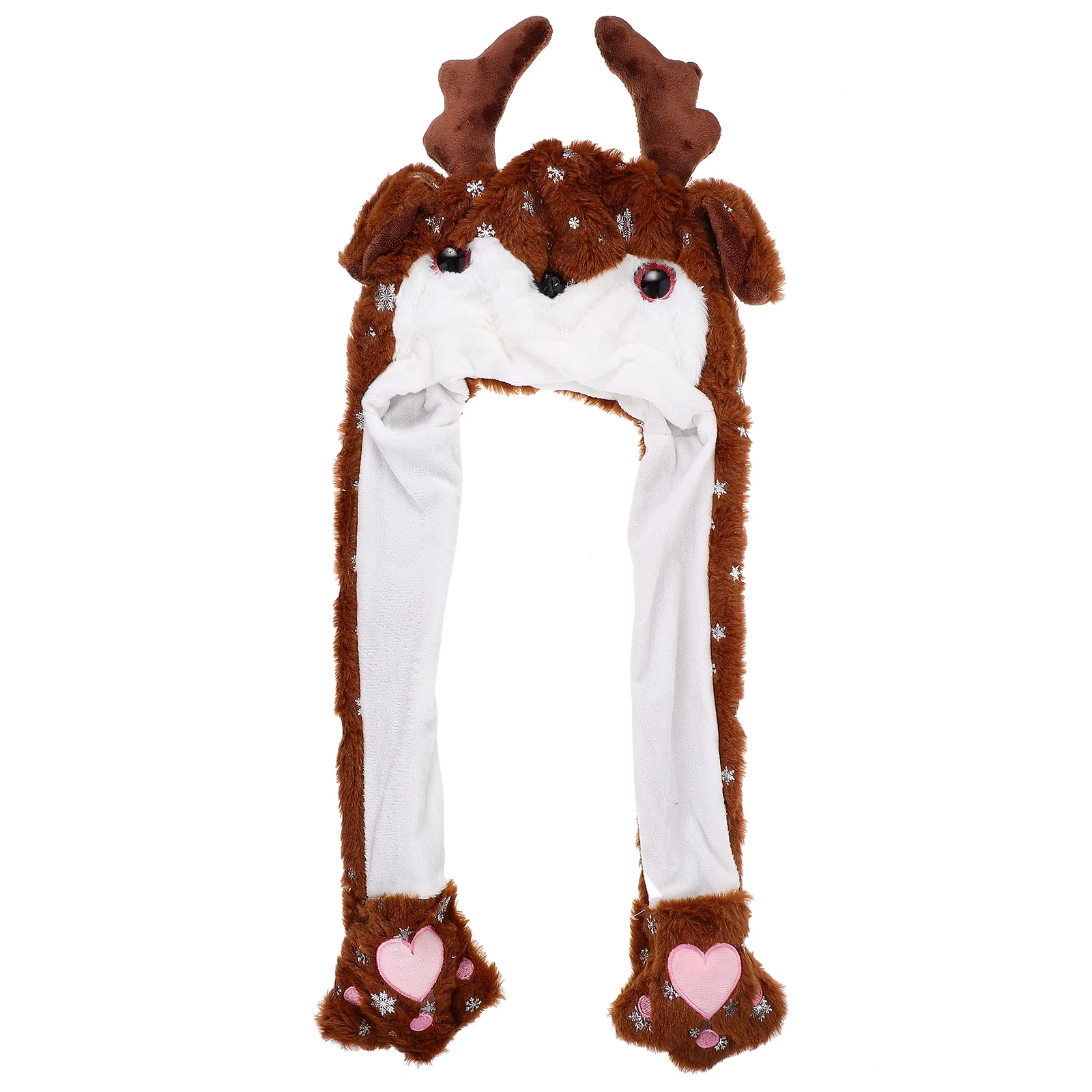 

Deer Antler Headband Moving Ears Hat for Adults Kids Party Supplies Festive Costume Holiday Gift Xmas Decoration