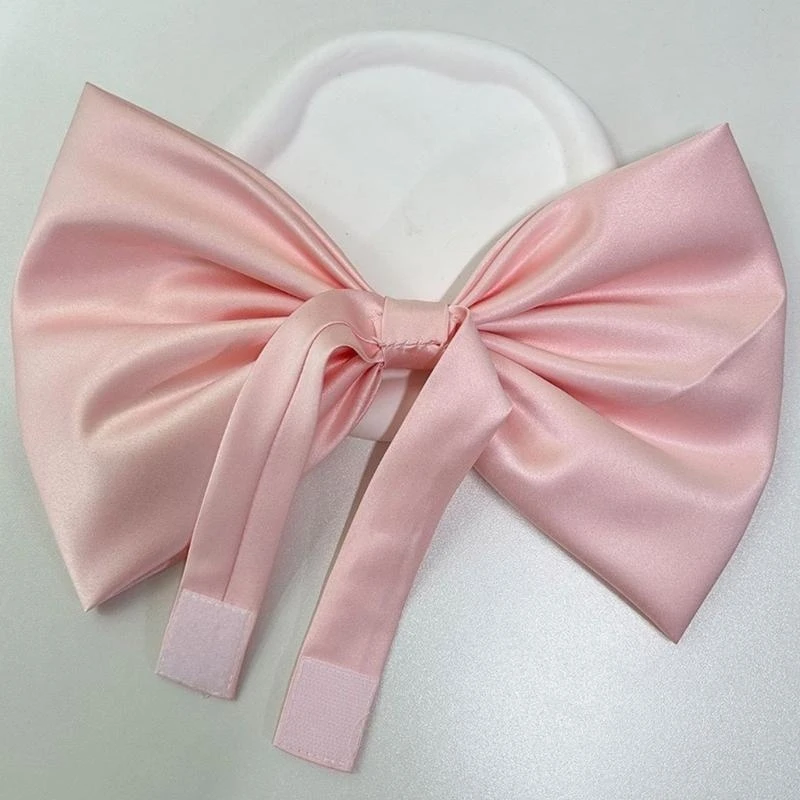 Big Bowknot Choker Collar Pałą na szyję regulację animes cosplays Costiums Lolitas Bowtie Neck Accessorise dla kobiet dziewcząt