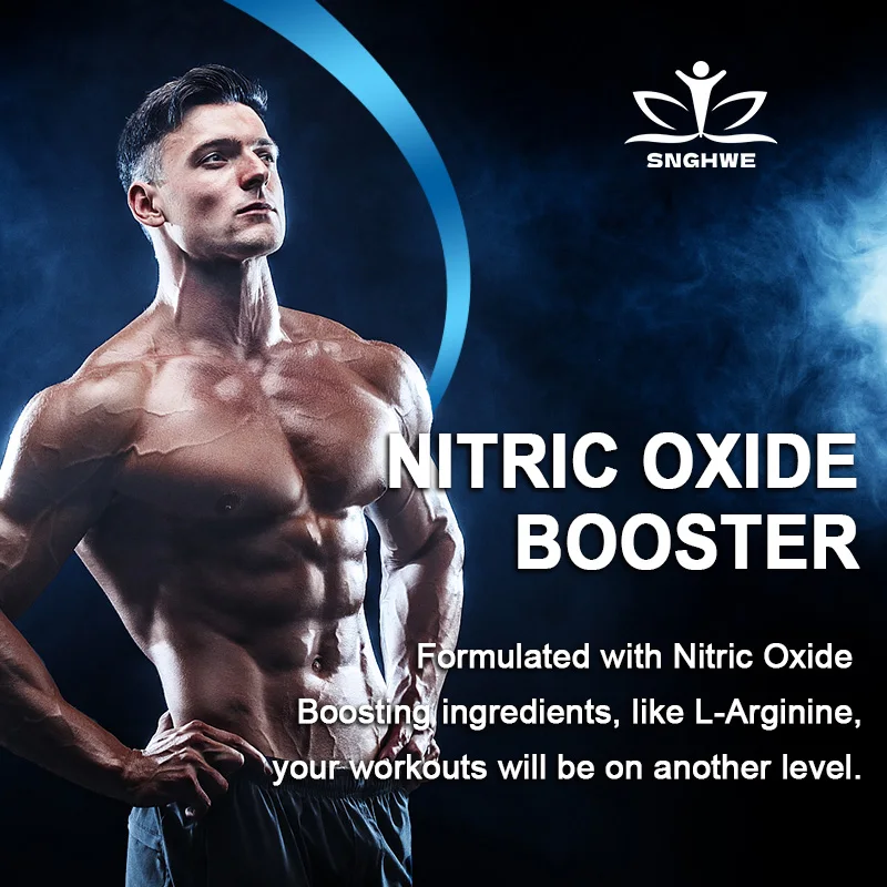 L-Arginine Boost Endurance | Boost Male Nitric Oxide Precursor Supplement Vegetarian Capsules