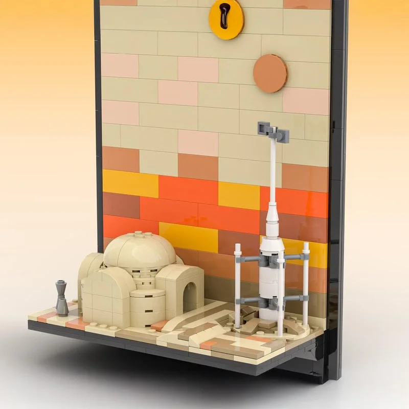 الخيال العلمي بنة الفن الصحراء الخيال العلمي قاعدة سطح المكتب الديكور الاختيار الجديد #3