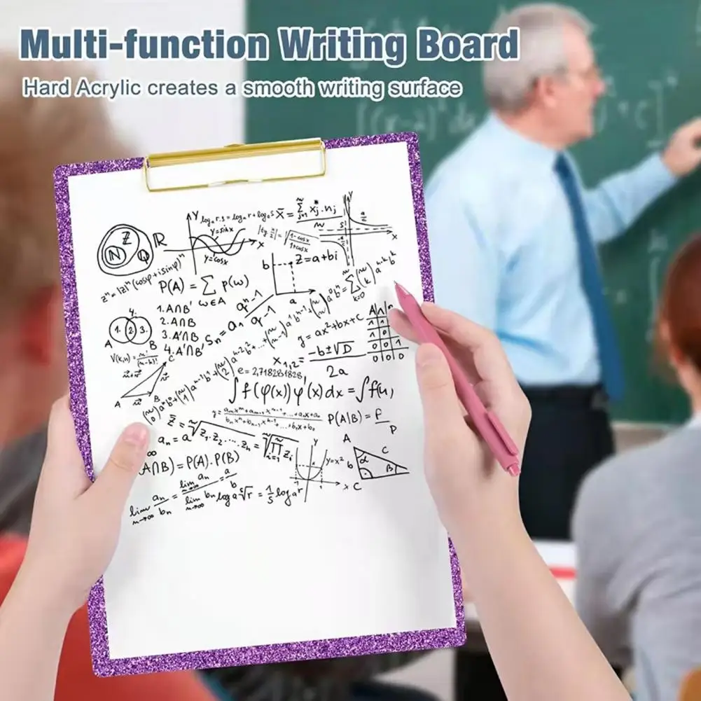 คลิปหนีบสำนักงานความแข็งแรงสูงไม่มีร่องรอยของพรีเมี่ยมบอร์ดโฟลเดอร์ที่มีความเหนียวสูงอุปกรณ์สำนักงานมุมโค้งมน