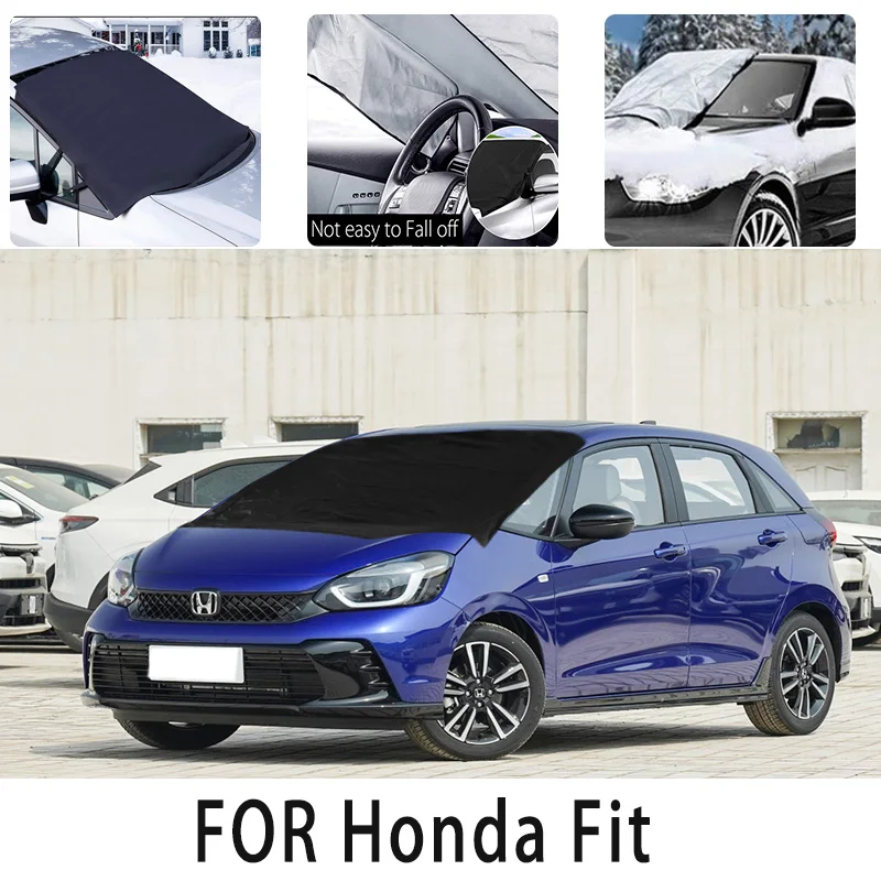 

Carsnow cover front coverfor Honda Fit snowprotection heat insulation shade Sunscreen wind Frost prevention car accessories