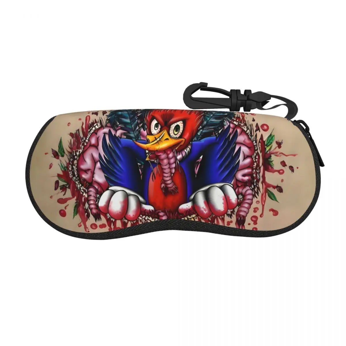 

Custom Woody Woodpecker Anime Sunglasses Soft Case Neoprene Zipper Cartoon Cute Shell Eyeglass Case Protective Box For Glasses