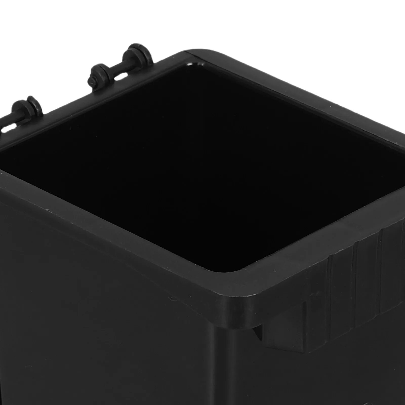 2Pcs Mini Desk Trash Can Holder Organizer Desktop Compact Covered Garbage Bin Pen Tabletop Small Waste Paper Basket