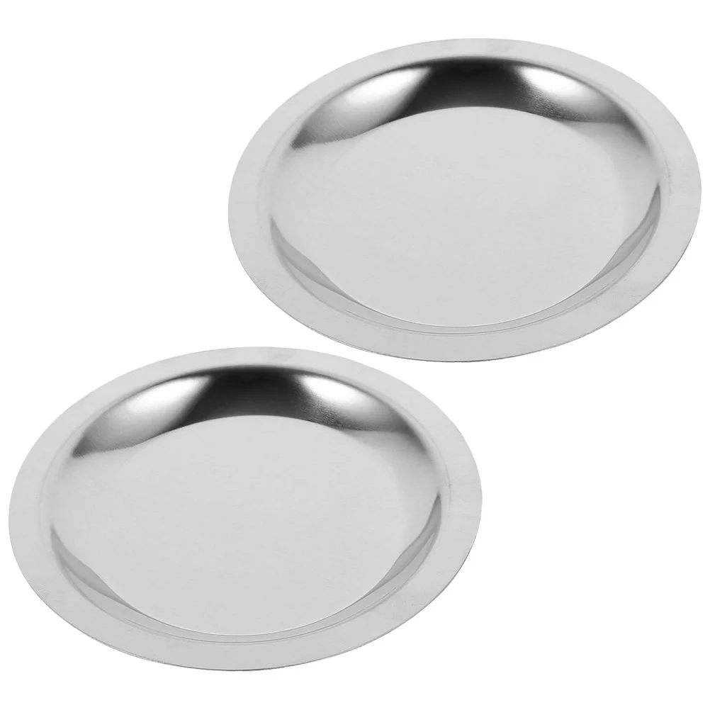 2 Pcs Bottle Seal Mat Cup Coasters Stainless Steel Household Stoppers for Bottles