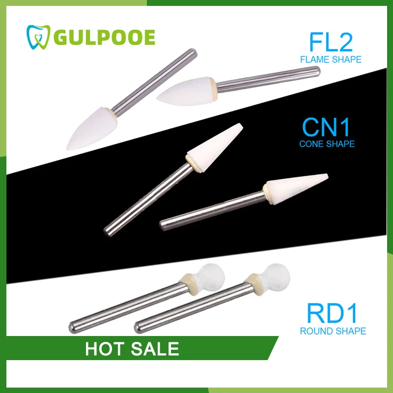 

PIORPOY 12 шт./кор., стоматологический полировальный камень, белые стоматологические инструменты, пламенный конус, круглая форма, фарфоровая смола для наконечников, боры FG