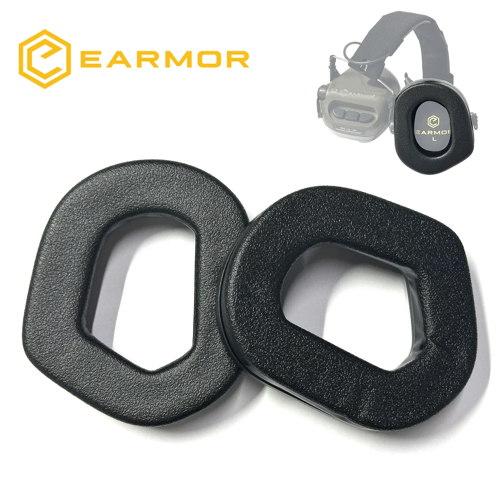 Silicone Ear Cups for EARMOR M31/M32 Tactical Headsets,Noise Cancelling Hearing Protection airsoft shooting headphone adapter